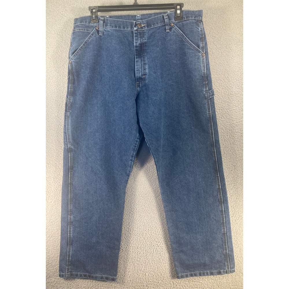 Wrangler Authentic Issue Jeans Mens 38x30 Blue Carpenter American Worker Utility